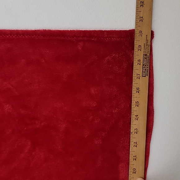 Red Santa Hooded Red Soft Fleece Baby's First Christmas Wrap Blanket - Picture 8 of 11